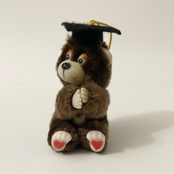 Vintage Graduation Teddy Bear Hugger Doll Figure - Picture 4 of 16